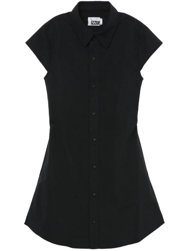 izzue flared shirt dress - Black Cover