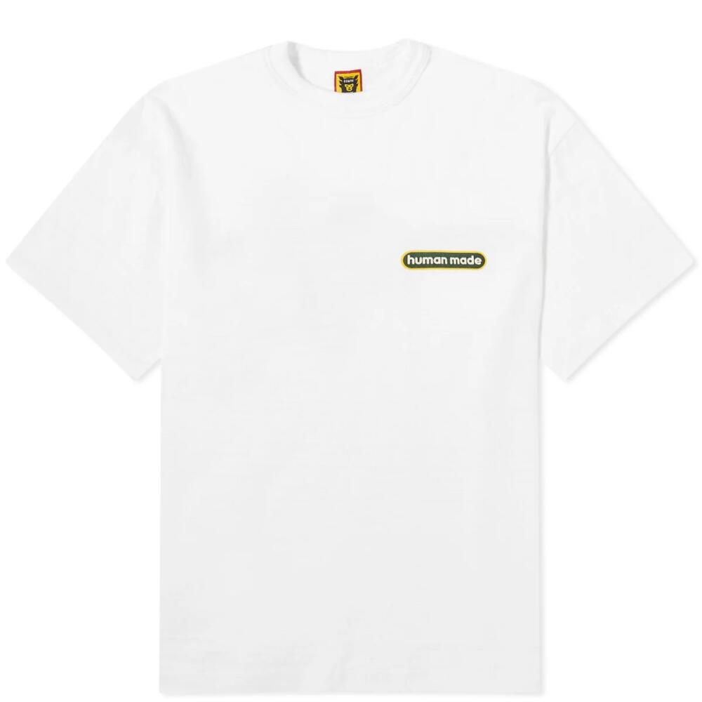 Human Made Men's Bar Logo T-Shirt in White Cover