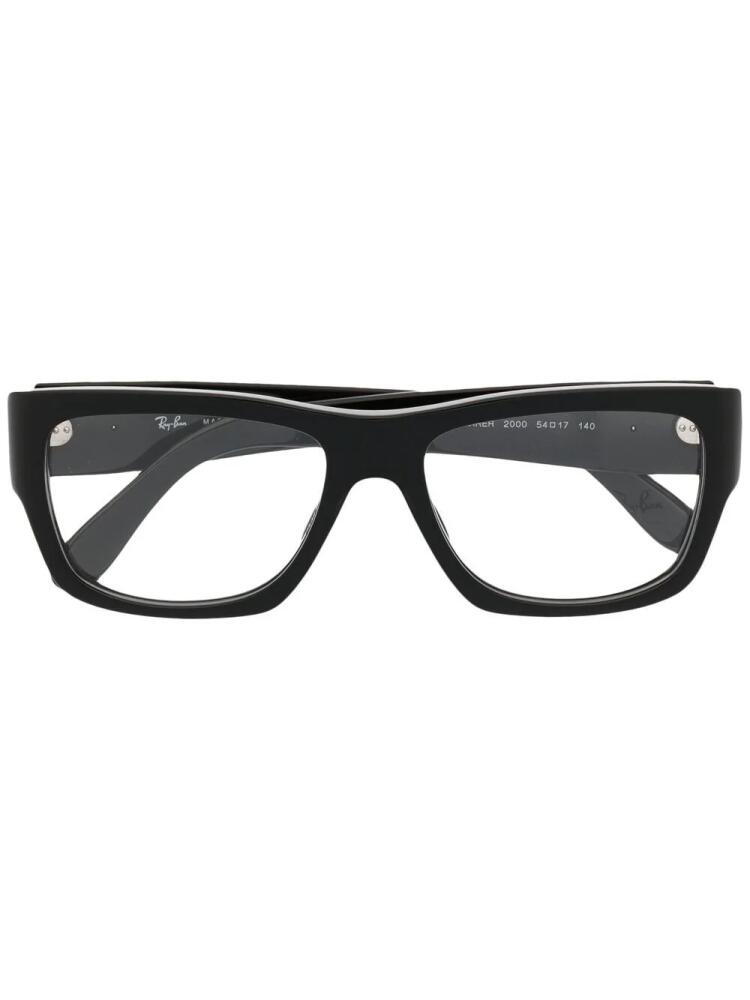 Ray-Ban square-frame glasses - Black Cover