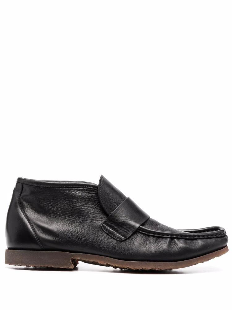 Premiata ankle leather loafers - Black Cover