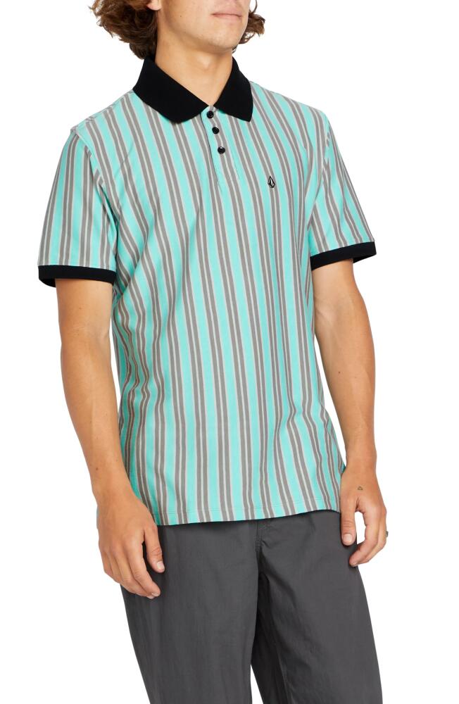 Volcom Striker Stone Stripe Polo in Moonbeam Cover