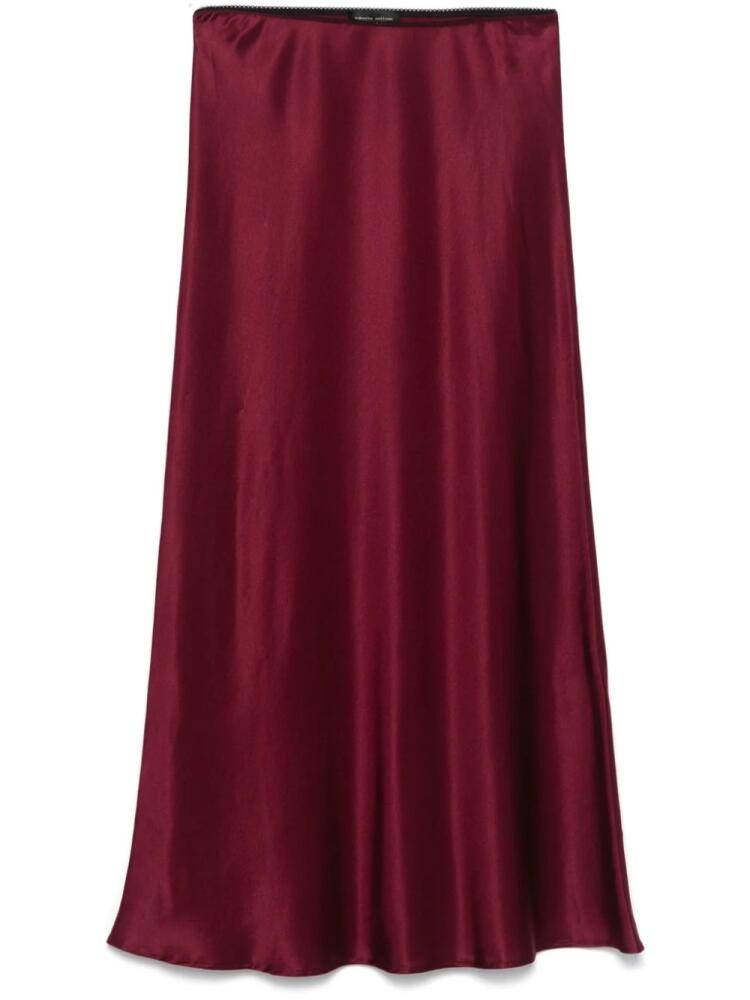 Roberto Collina satin midi skirt - Red Cover