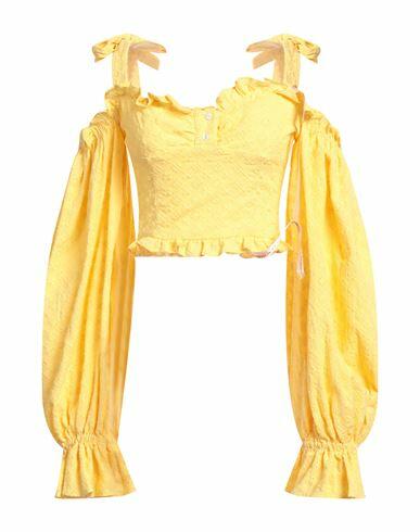 La Semaine Paris Woman Top Yellow Cotton Cover