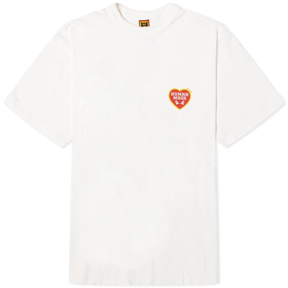 Human Made Men's Dry Alls Heart T-Shirt in White Cover