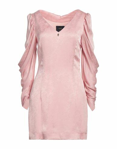 Cavalli Class Woman Mini dress Pink Polyester Cover