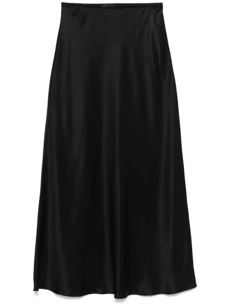 Roberto Collina satin midi skirt - Black Cover