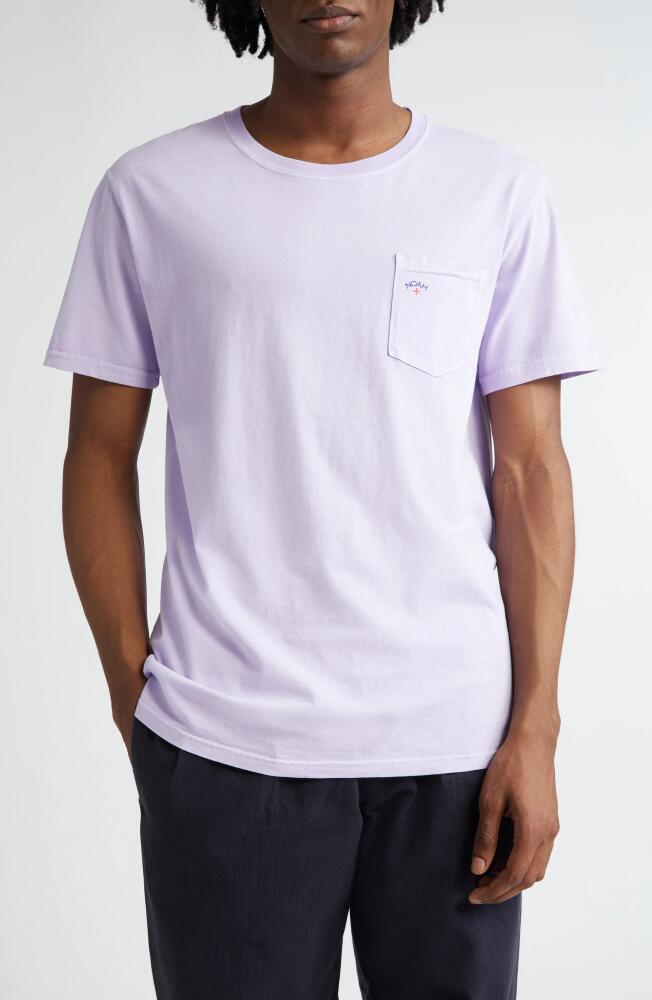 Noah Core Logo Cotton Pocket T-Shirt in Lilac Breeze Cover