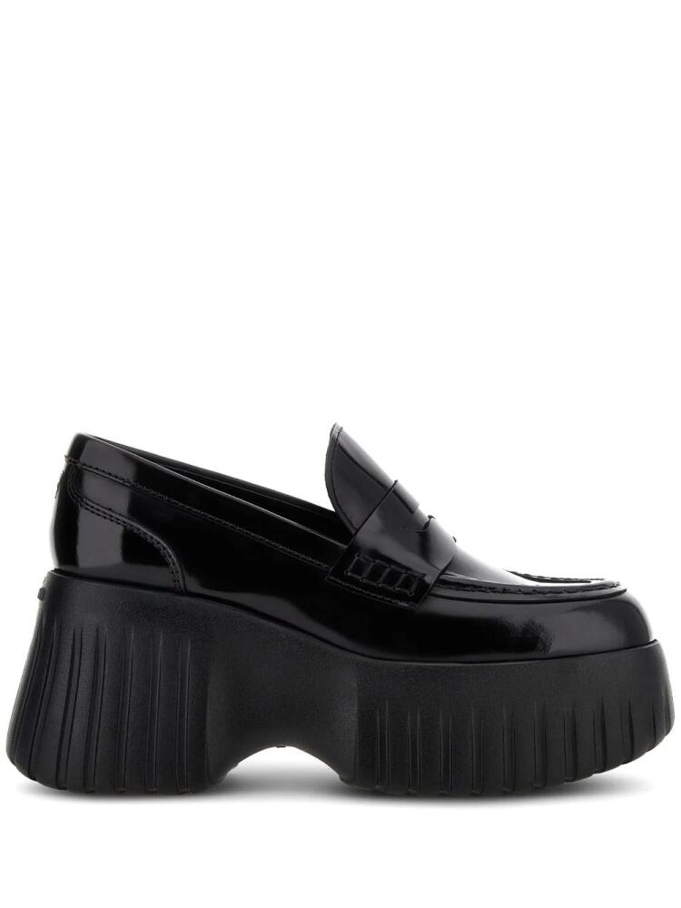 Hogan H-Stripes platform loafers - Black Cover