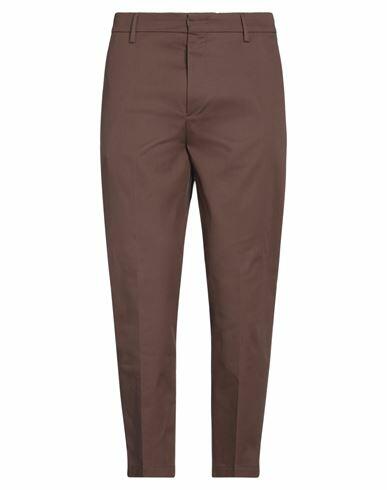 Takeshy Kurosawa Man Pants Cocoa Cotton, Elastane Cover