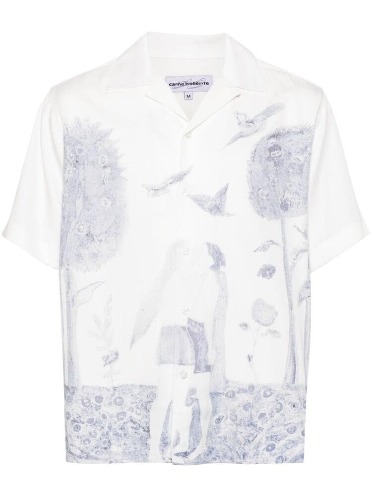 CARNE BOLLENTE Adam and Rave twill shirt - White Cover