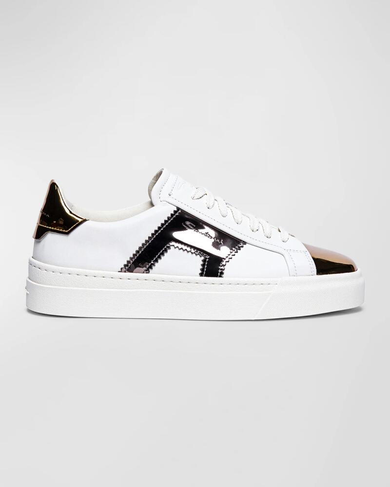 Santoni DBSA Leather Low-Top Sneakers Cover