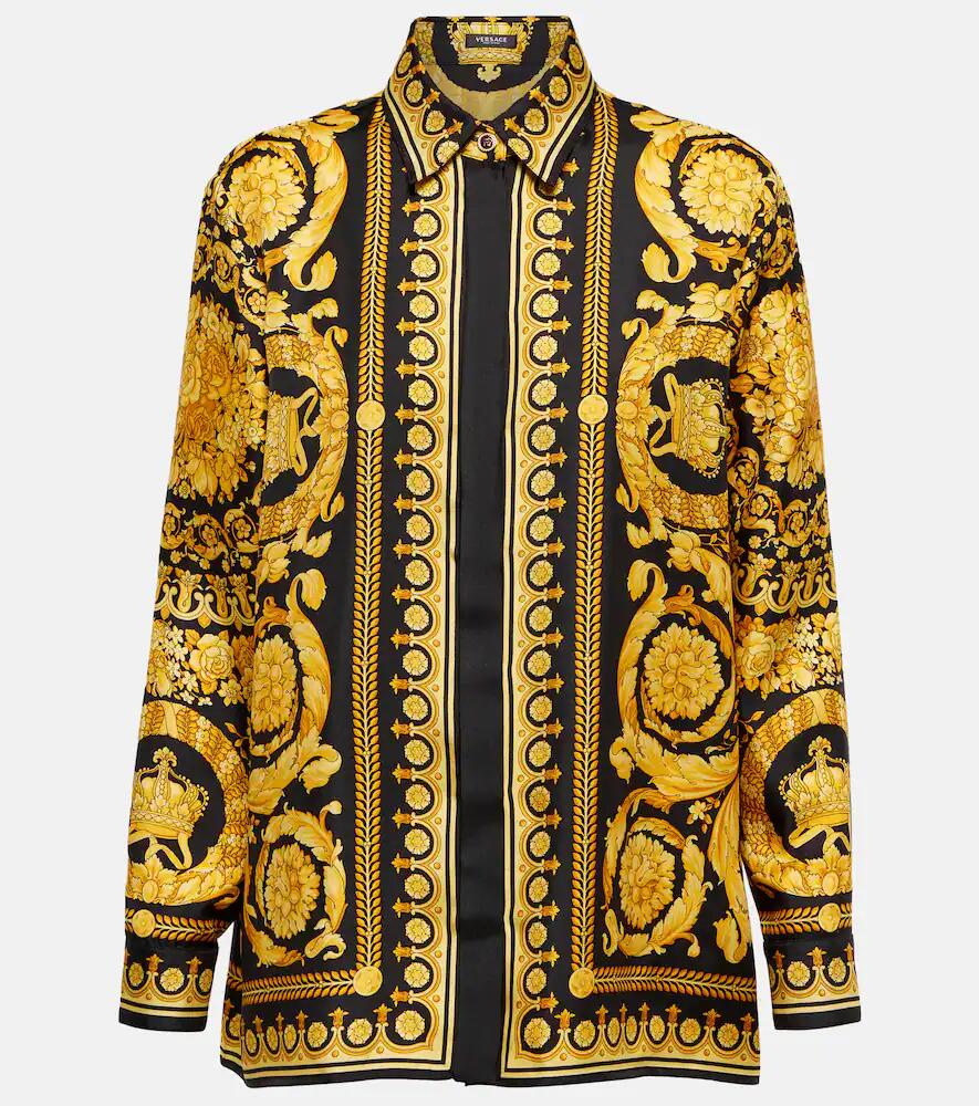 Versace Barocco silk twill shirt Cover