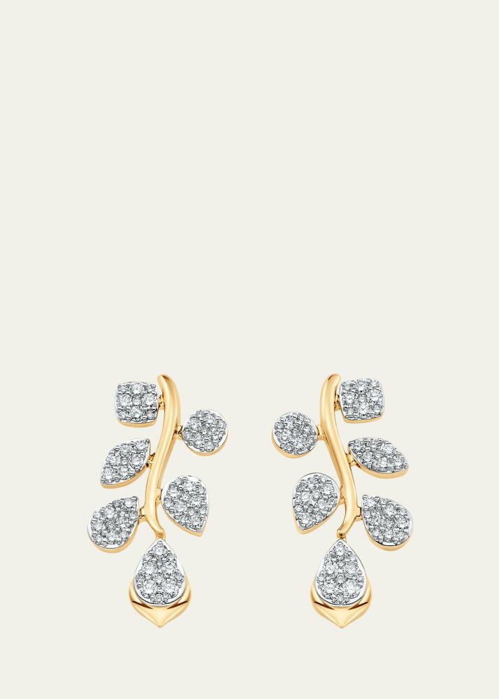 Sara Weinstock 18K Two-Tone Gold Lierre Diamond Reverie Cluster Drop Earrings Cover