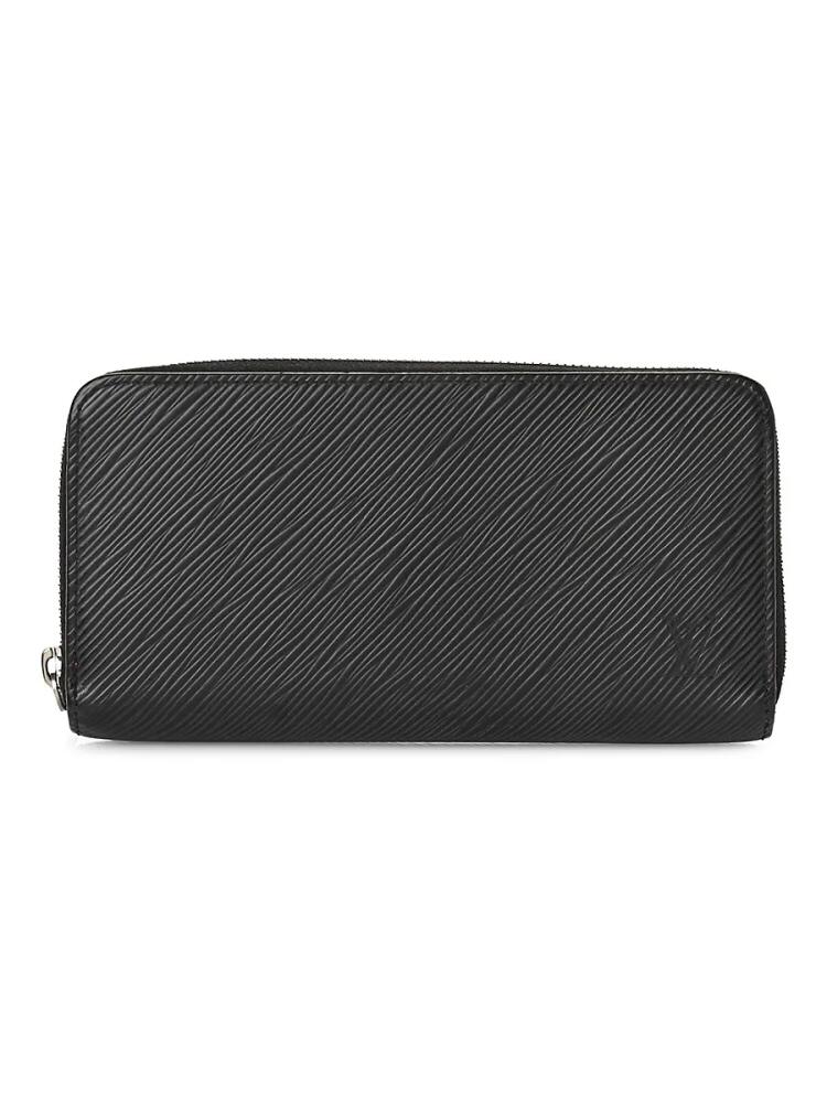 Louis Vuitton Women's Leather Zip Around Wallet - Black Cover