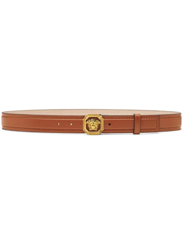 Versace La Medusa leather belt - Brown Cover