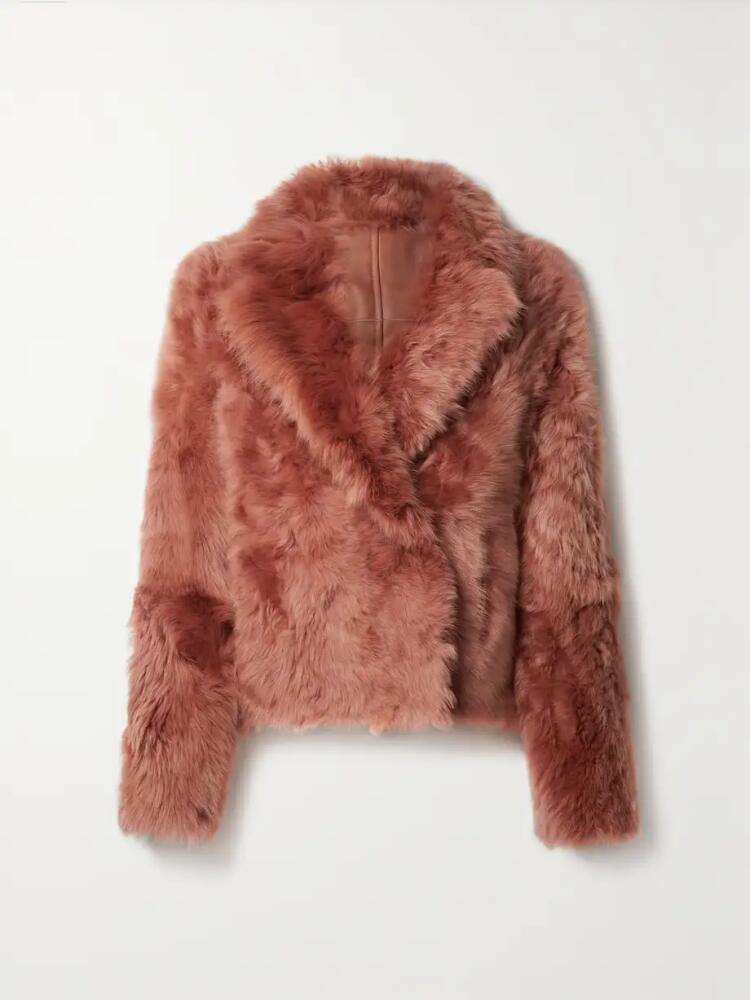 Yves Salomon - Toscana Shearling Jacket - Pink Cover