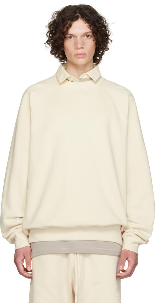 Fear of God ESSENTIALS Off-White Crewneck Sweatshirt Cover