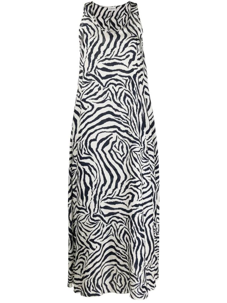 P.A.R.O.S.H. zebra-print maxi dress - White Cover