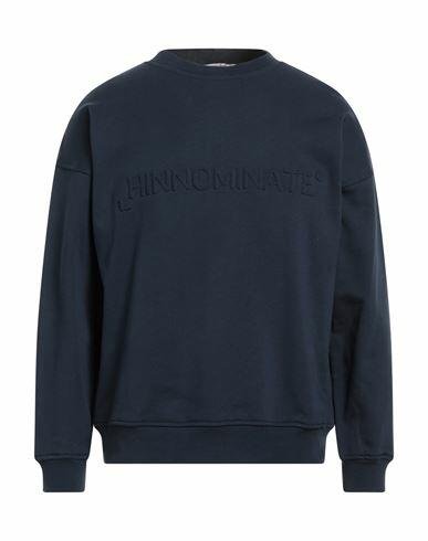 Hinnominate Man Sweatshirt Navy blue Cotton, Elastane Cover