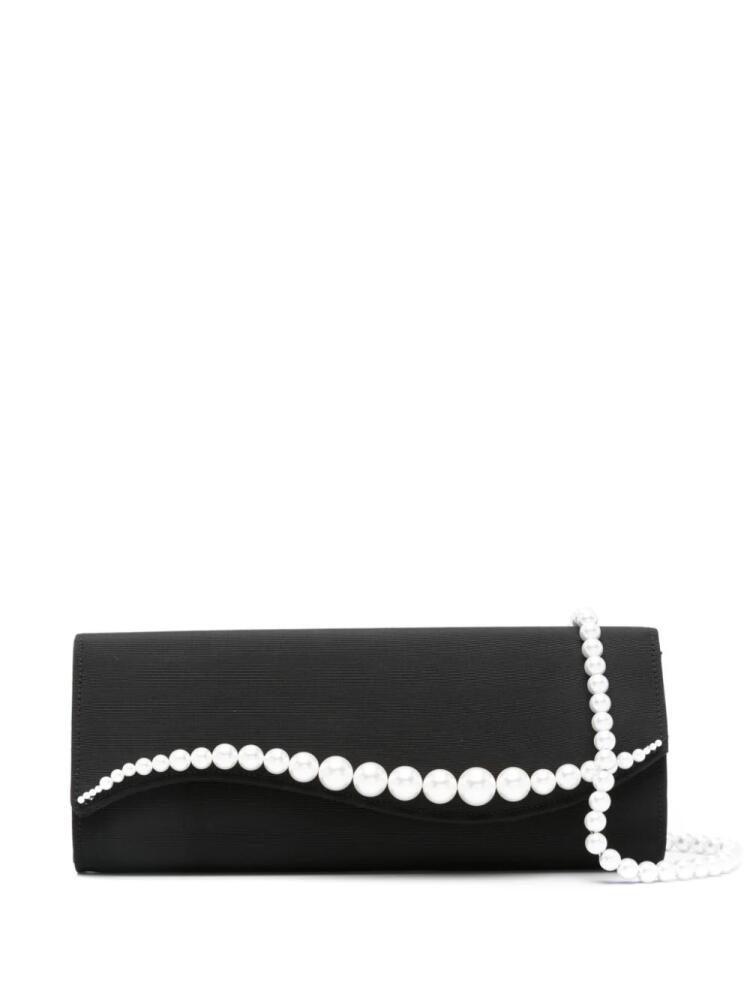 MACH & MACH pearl-embellished clutch bag - Black Cover