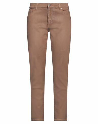 Boss Woman Jeans Light brown Cotton, Elastomultiester, Elastane Cover