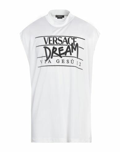 Versace Man T-shirt White Acetate, Polyamide Cover