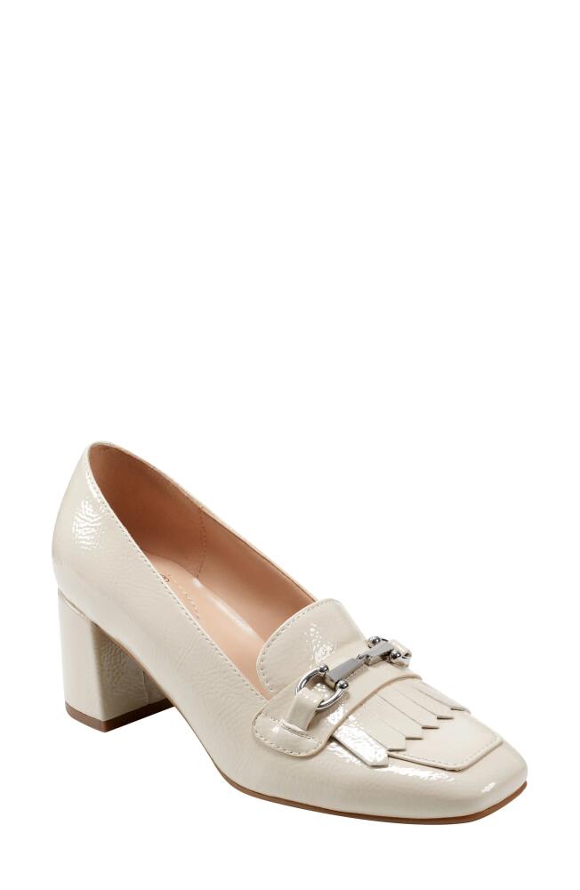 Bandolino Landrys Block Heel Pump in Ivory Cover