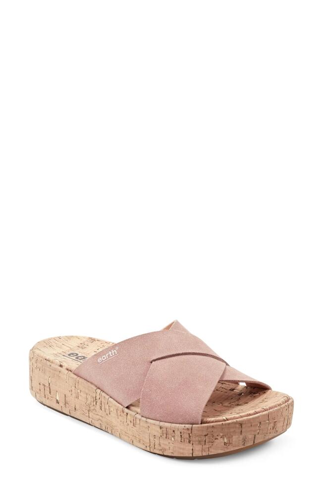 Earth Scout Platform Slide Sandal in Light Pink Cover