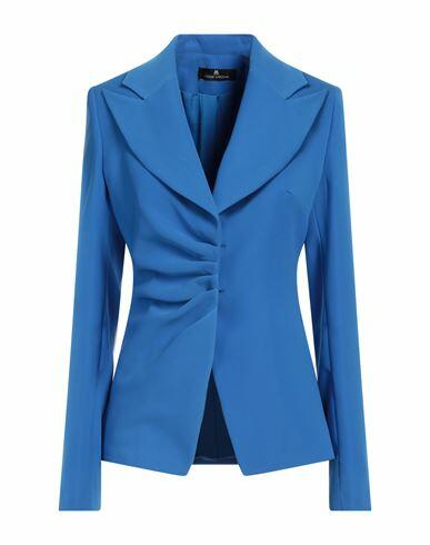 Monique Garçonne Woman Blazer Azure Polyester Cover