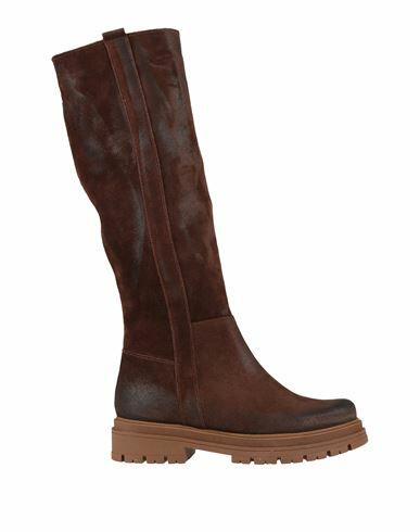 Divine Follie Woman Boot Brown Leather Cover