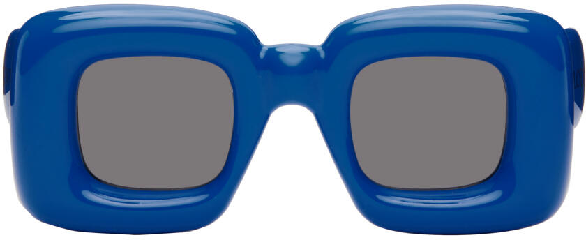 LOEWE Blue Inflated Rectangular Sunglasses Cover