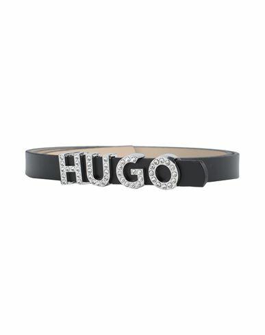 Hugo Woman Belt Black Cowhide Cover