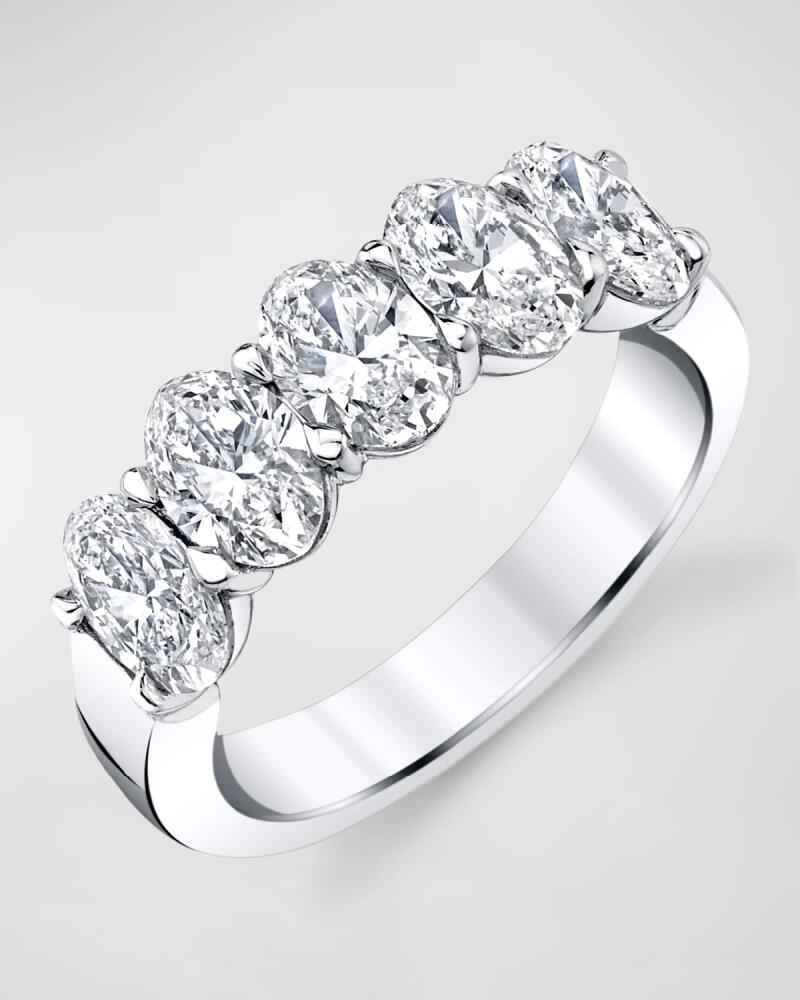 Neiman Marcus Diamonds 18K White Gold 5 Stone Band with Oval Cut Diamonds, 1.65ct Cover