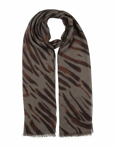 Loro Piana Woman Scarf Khaki Cashmere, Silk Cover