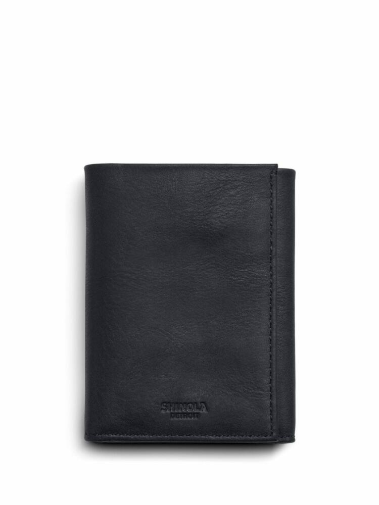 Shinola tri-fold leather wallet - Black Cover