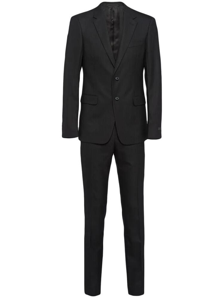 Prada single-breasted wool suit - Black Cover