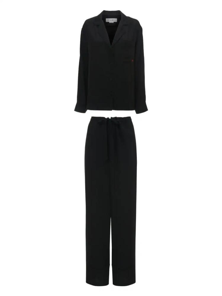 Victoria Beckham monogram pyjama set - Black Cover