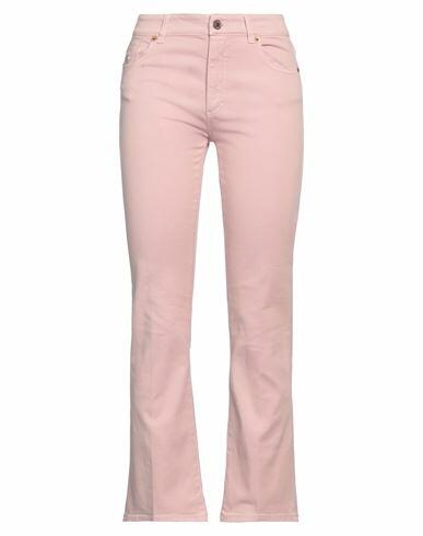 Avantgar Denim By European Culture Woman Pants Blush Cotton, Polyester, Rubber Cover