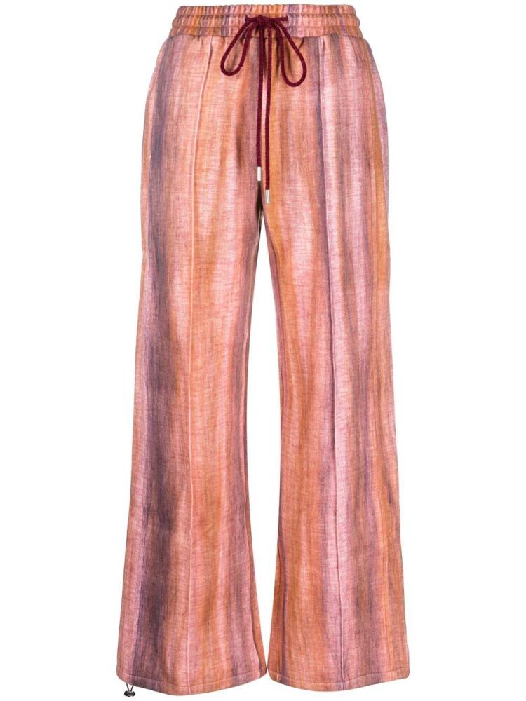 Andersson Bell tie-dye drawstring trousers - Orange Cover