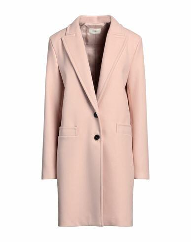 Vicolo Woman Coat Blush Polyester Cover