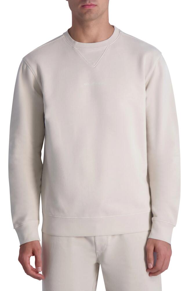 Karl Lagerfeld Paris Crewneck Sweatshirt in Natural Cover