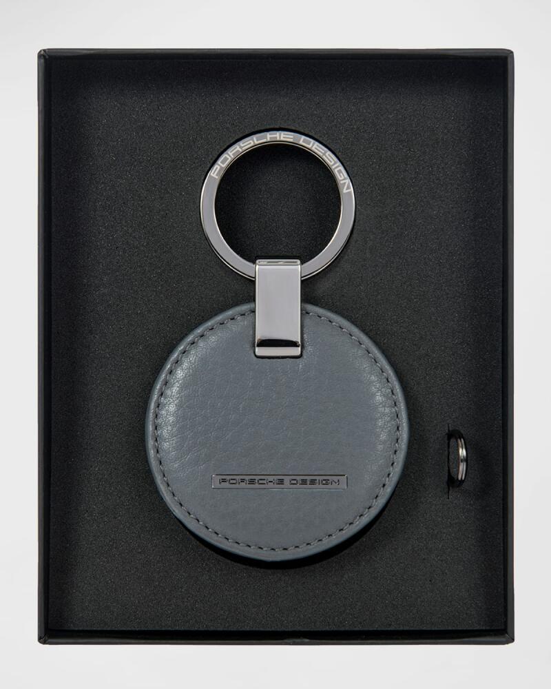 Porsche Design Men's Circle Leather Logo Keyring Cover