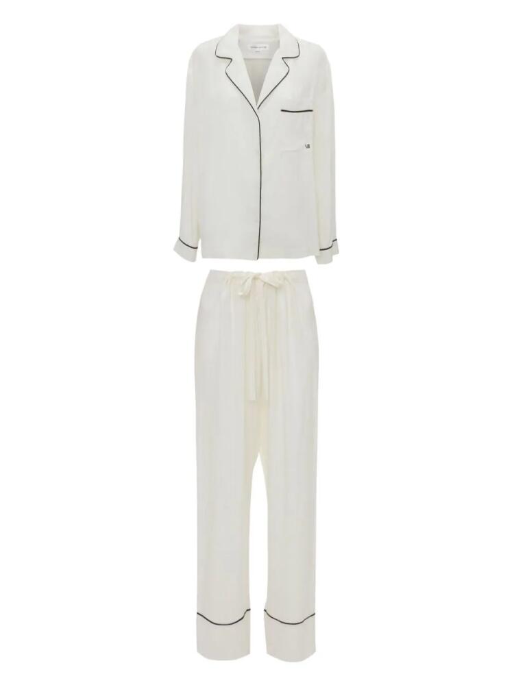 Victoria Beckham monogram pyjama set - White Cover