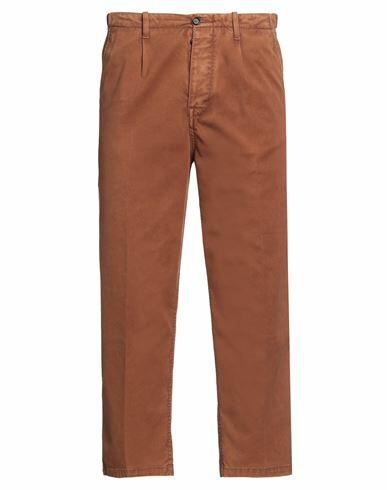 Paolo Pecora Man Pants Tan Cotton, Elastane Cover