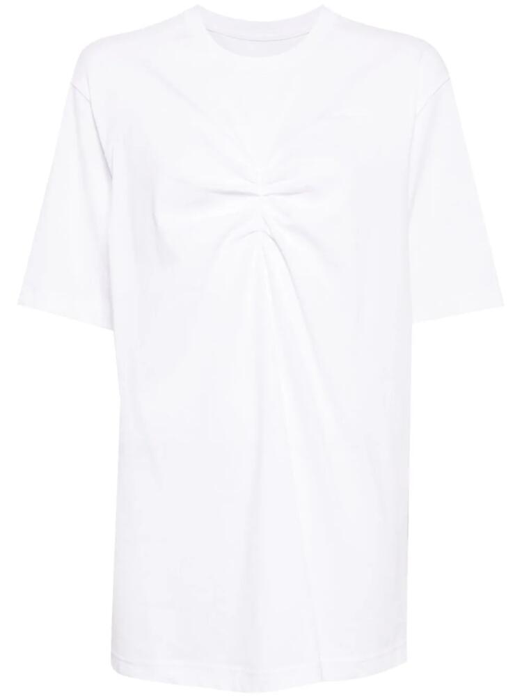 JNBY ruched short-sleeved T-shirt - White Cover