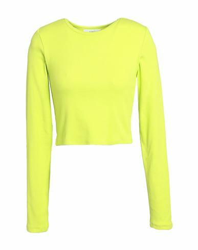 Jjxx By Jack & Jones Woman T-shirt Acid green Cotton, Elastane Cover