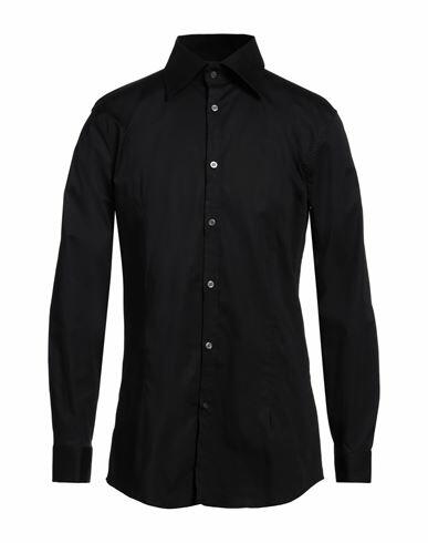 Daniele Alessandrini Man Shirt Black Cotton, Elastane Cover