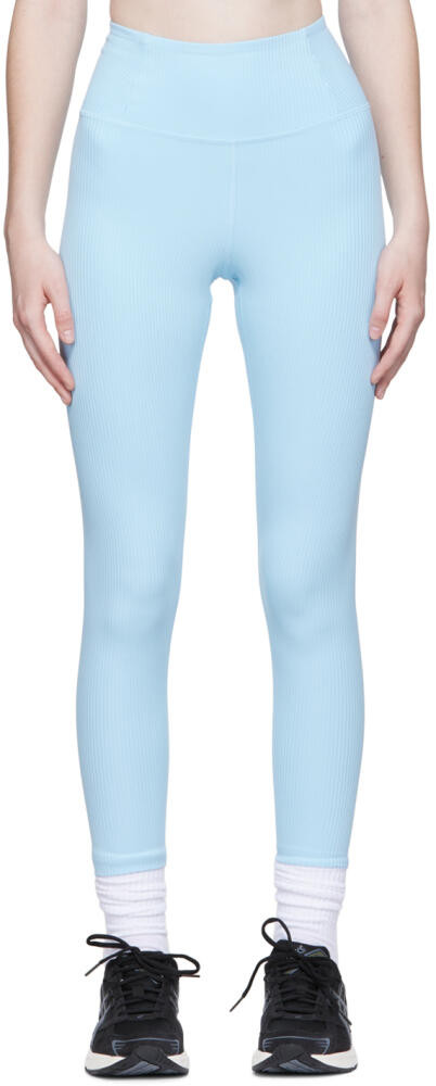 Girlfriend Collective Blue Rib High-Rise Leggings Cover