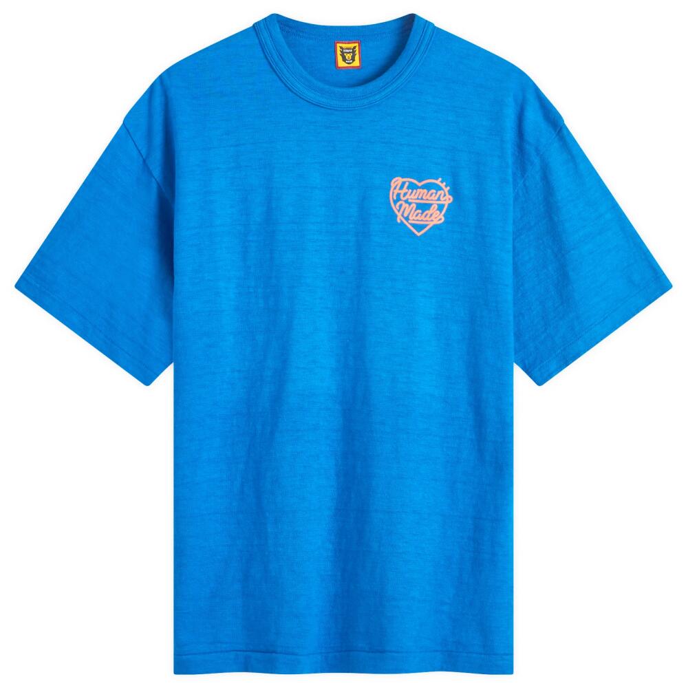 Human Made Men's Coloured Small Heart T-Shirt in Blue Cover