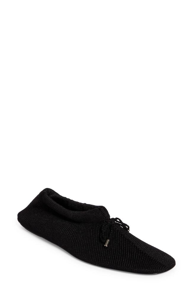 TOTEME The Knit Ballerina Flat in Black Cover